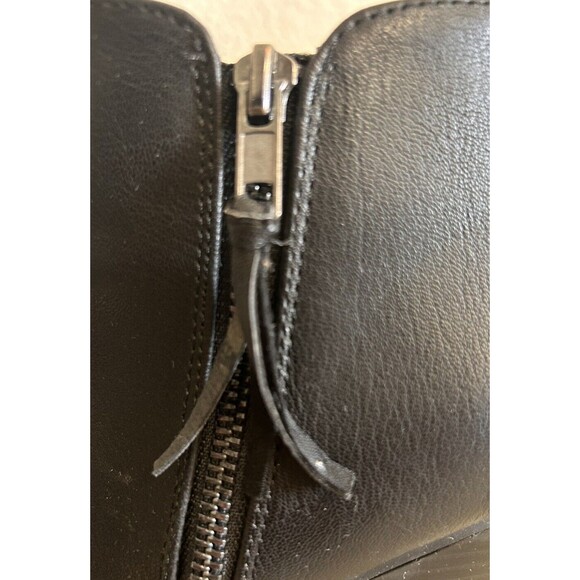 SHE & IN Women's Size 7.5 Black Chunky Heeled Ankle Boots with Tassels - Picture 5 of 12